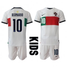 Baby Fußballbekleidung Portugal Bernardo Silva #10 Auswärtstrikot WM 2022 Kurzarm (+ kurze hosen)